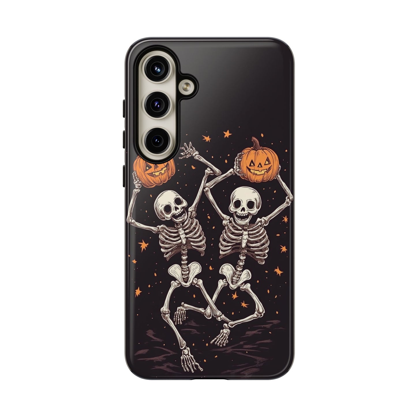 Dancing Skeletons with Jack-o'-Lanterns Phone Cover