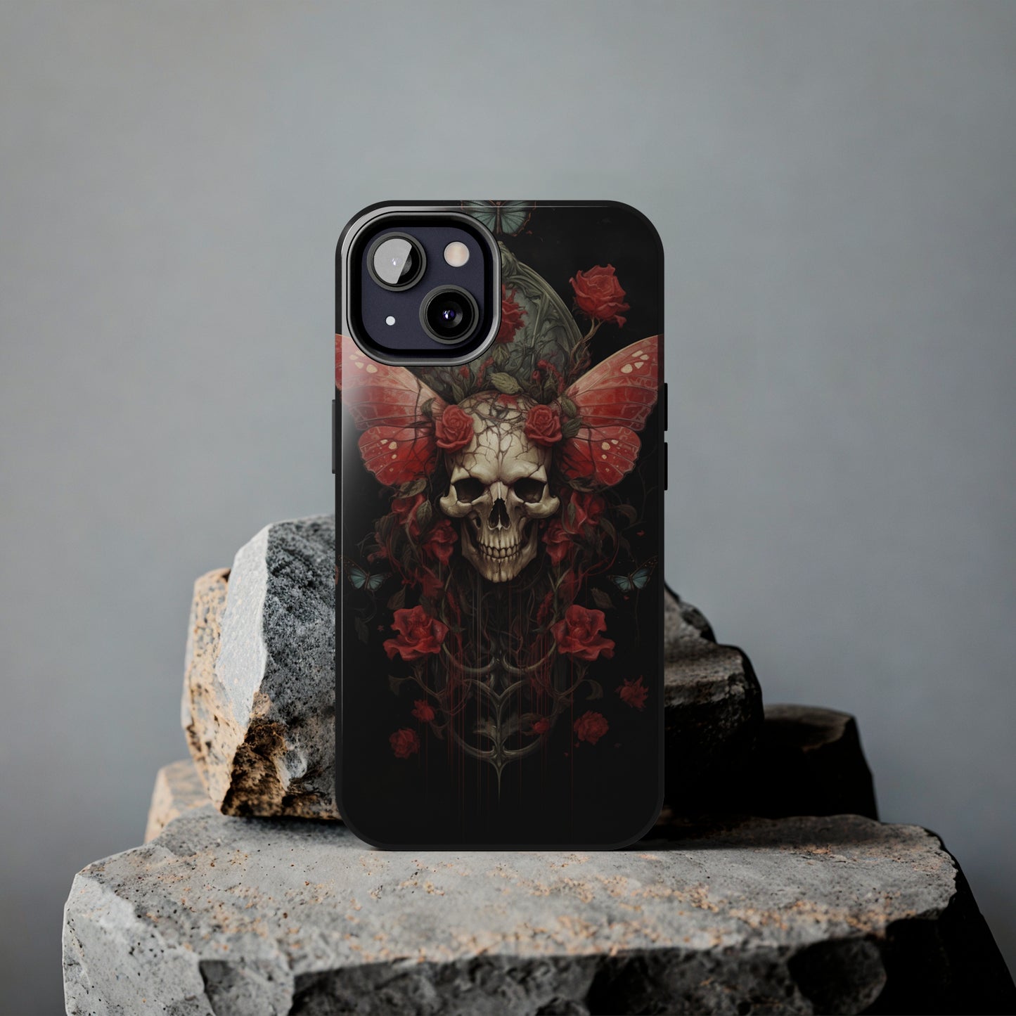 Deadhead Moth Gothic Dark Academia iPhone Case | Embrace Mysterious Elegance