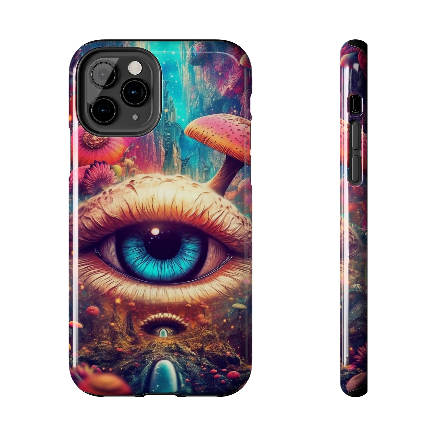 Eye of the Mushroom Psychedelic Art iPhone Case | Embrace the Trippy Enigma