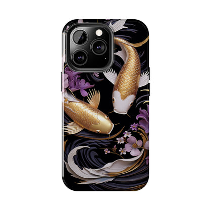 Graceful Flow: Koi Fish Inspired | Japanese Art Masterpiece iPhone Case