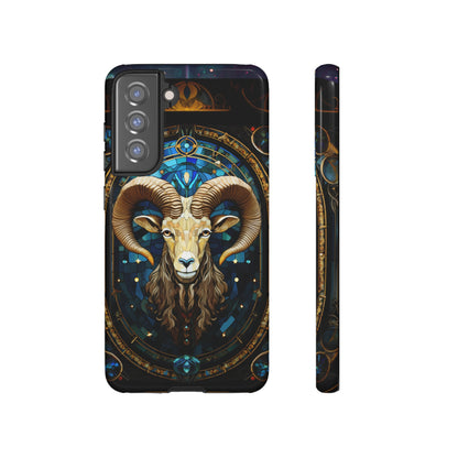 Aries Astrology Stained Glass Design Phone Case