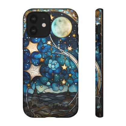 Boho Starry Night Stained Glass Artistry Phone Cover