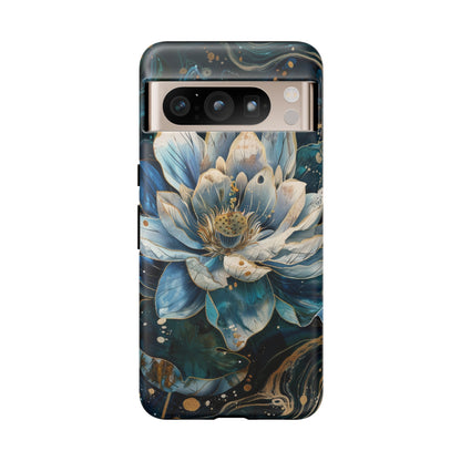 Zen Stained Glass Lotus Floral Design Phone Case