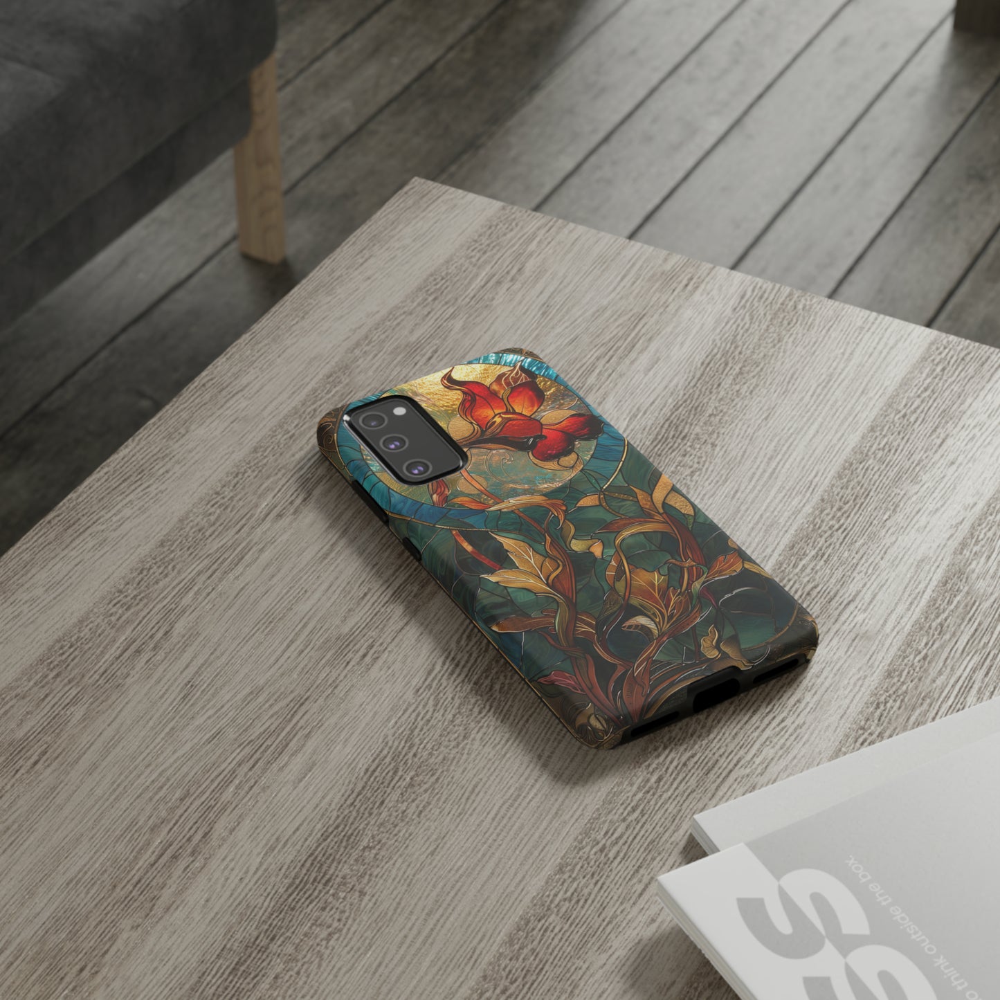 Art Nouveau Floral Full Moon Phone Case