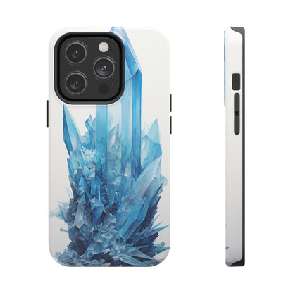 Healing Blue Crystal iPhone Case | Embrace Calmness and Serenity in a Stylish Package