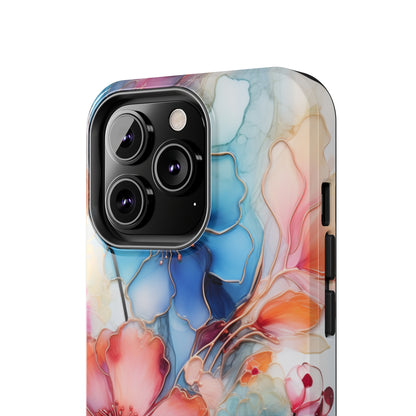 Marbled Watercolor iPhone Case | Embrace the Mesmerizing Multicolor Art