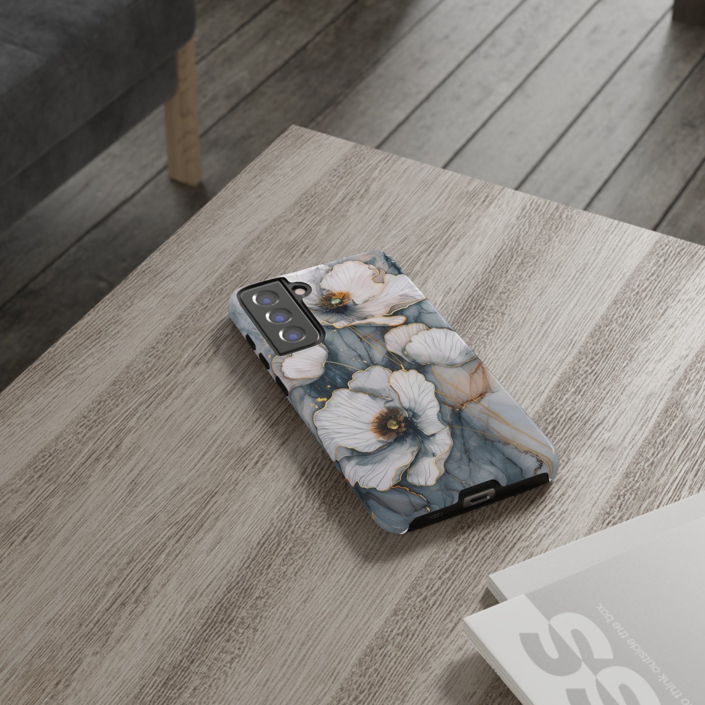 Flowers and Gold Phone Case