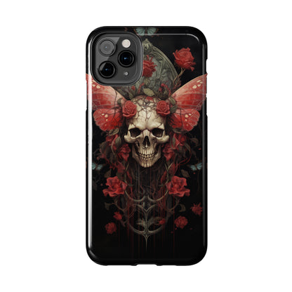 Deadhead Moth Gothic Dark Academia iPhone Case | Embrace Mysterious Elegance