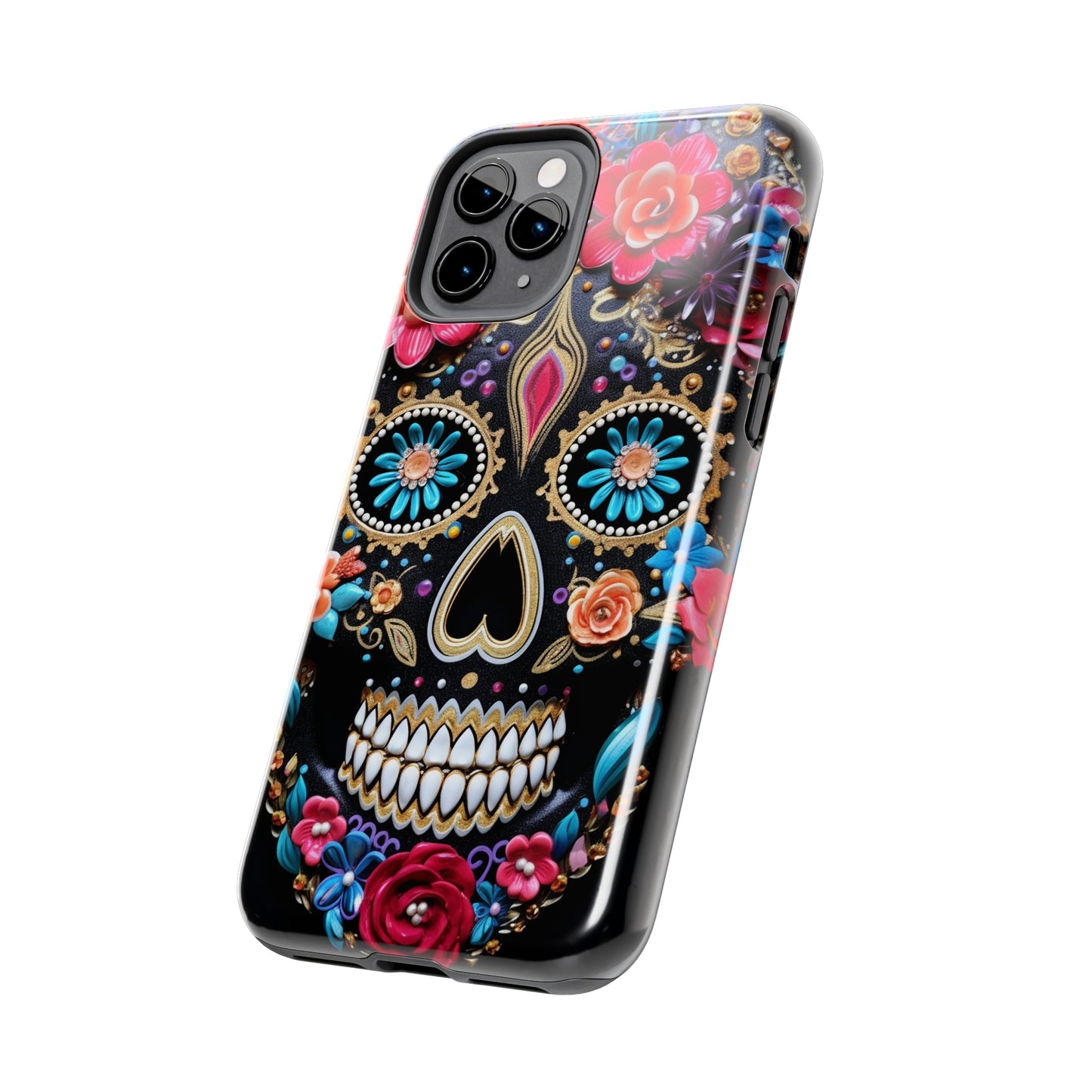 Sugar Skull iPhone Case | Celebrate Dia de los Muertos with Vibrant Elegance