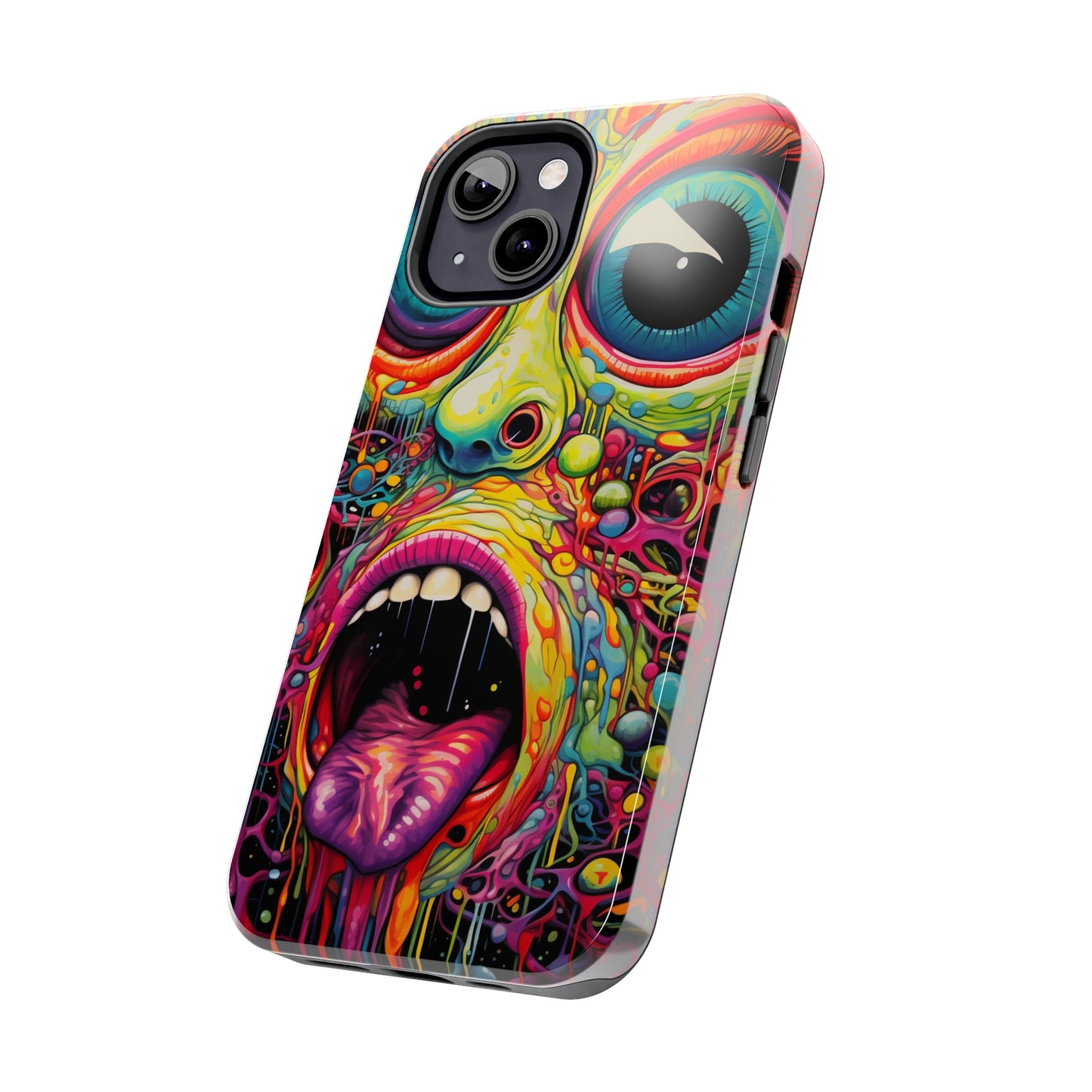 Trippy Hippie Acid Drop: Vibrant Swirls & Dazzling Colors | Tough iPhone Case