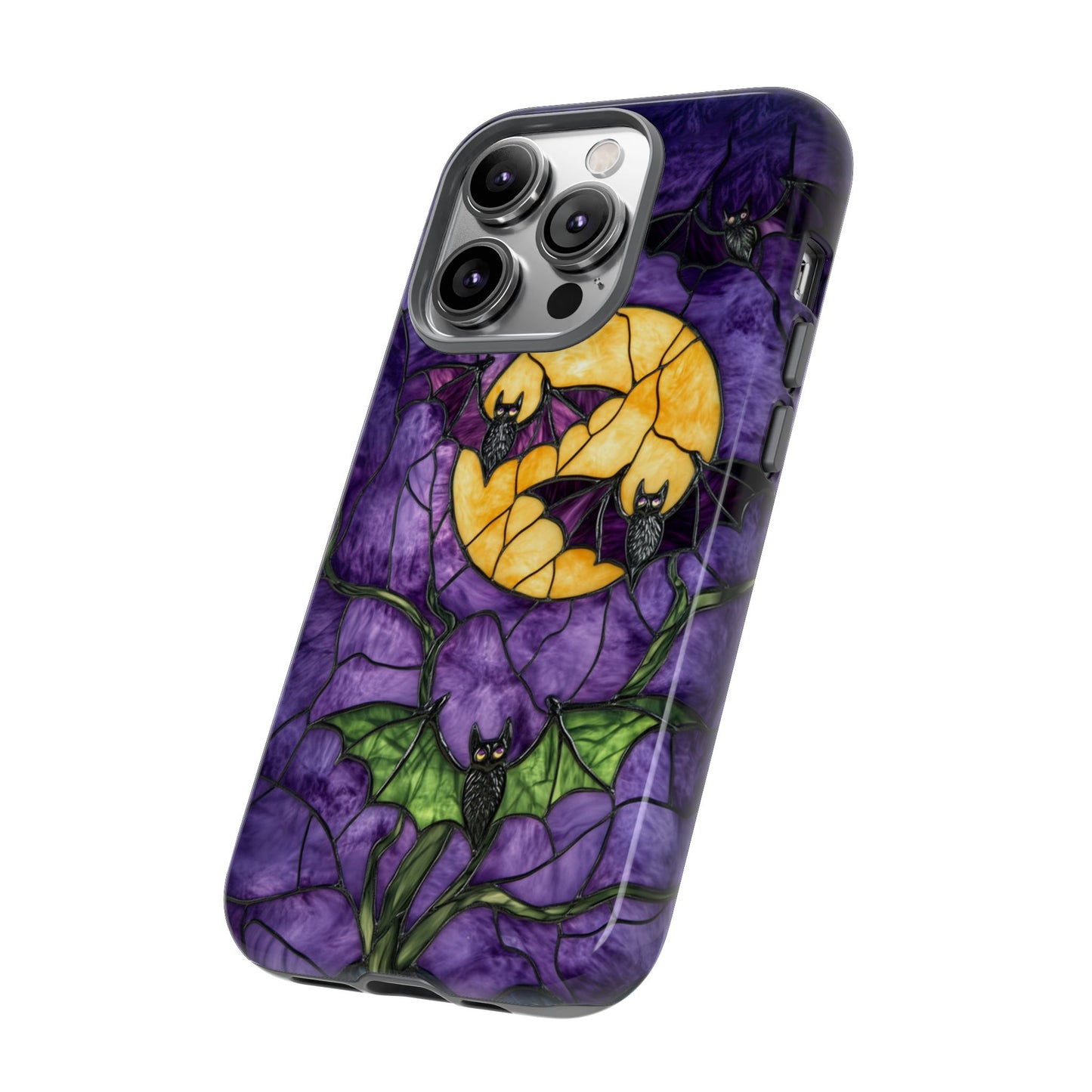 Stained glass bat design phone cover for Samsung Galaxy S24