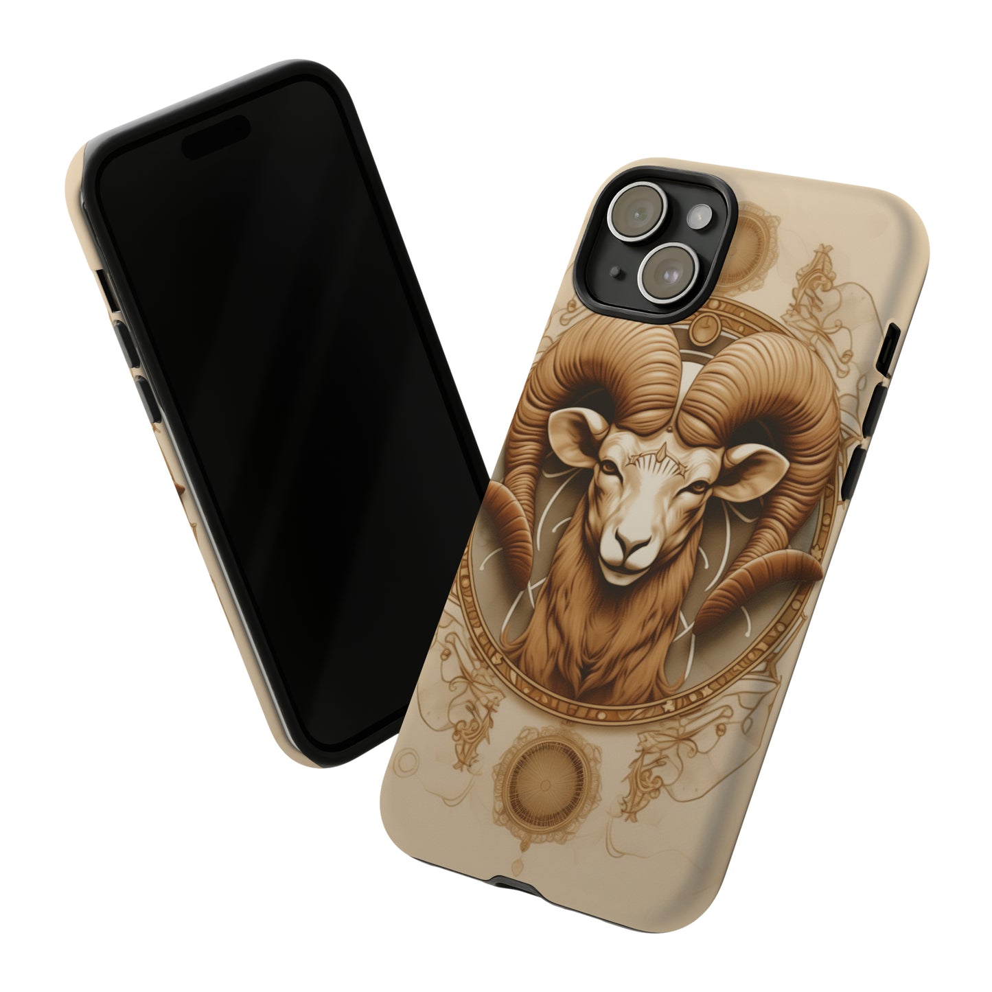 Aries Astrology Stained Glass Phone Case