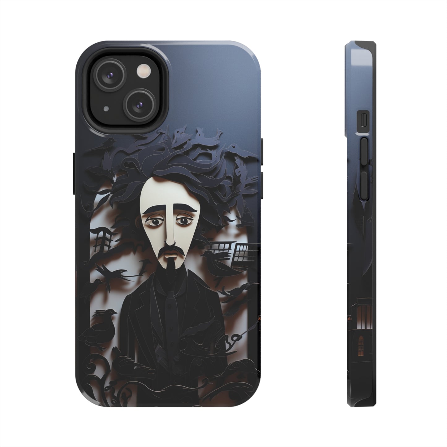 Edgar Allan Poe Gothic Halloween iPhone Case | Embrace the Dark Gothic Charm