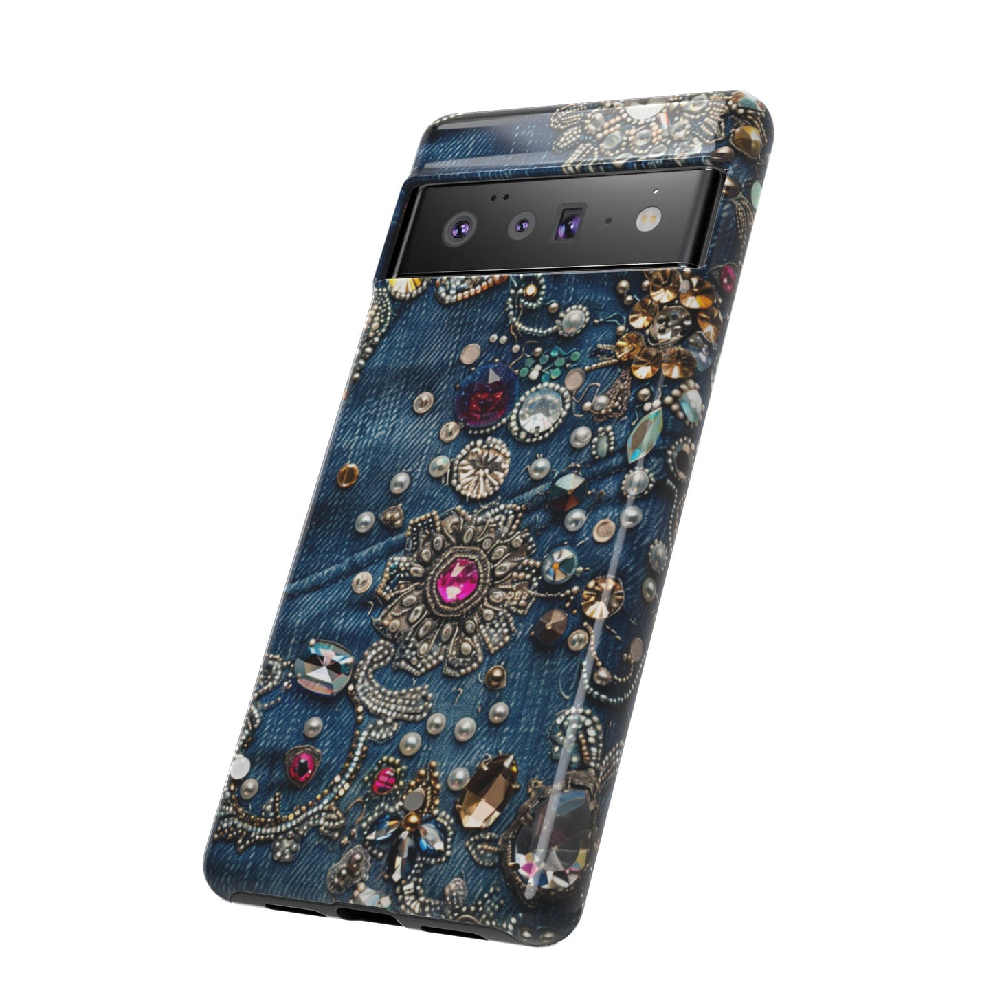 Blue Jean Queen Rhinestone Bling Phone Case