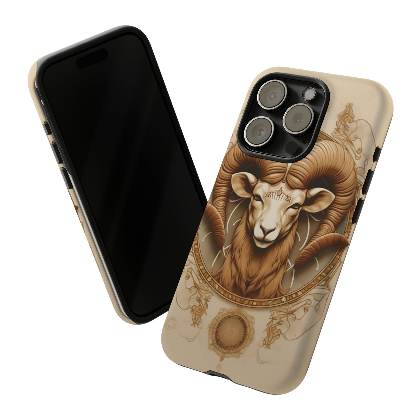 Aries Astrology Stained Glass Phone Case