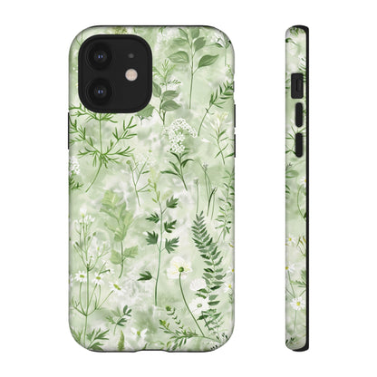 Floral Sage Green Wildflower Phone Case