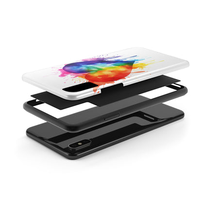 Gay Pride Rainbow Heart iPhone Case | Embrace Love, Equality, and LGBTQ+ Pride