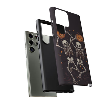 Dancing Skeletons with Jack-o'-Lanterns Phone Cover