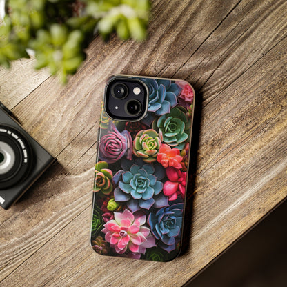 Succulent Desert Cactus Floral iPhone Case | Embrace the Beauty of Arid Elegance