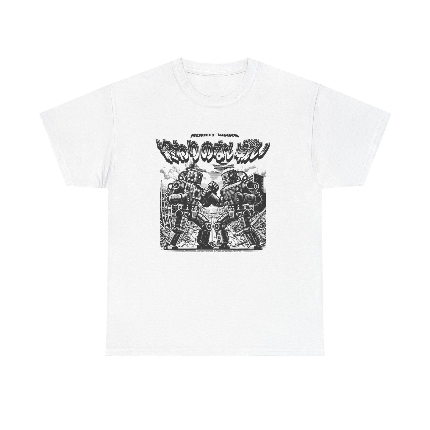 classic robot war science fiction shirt