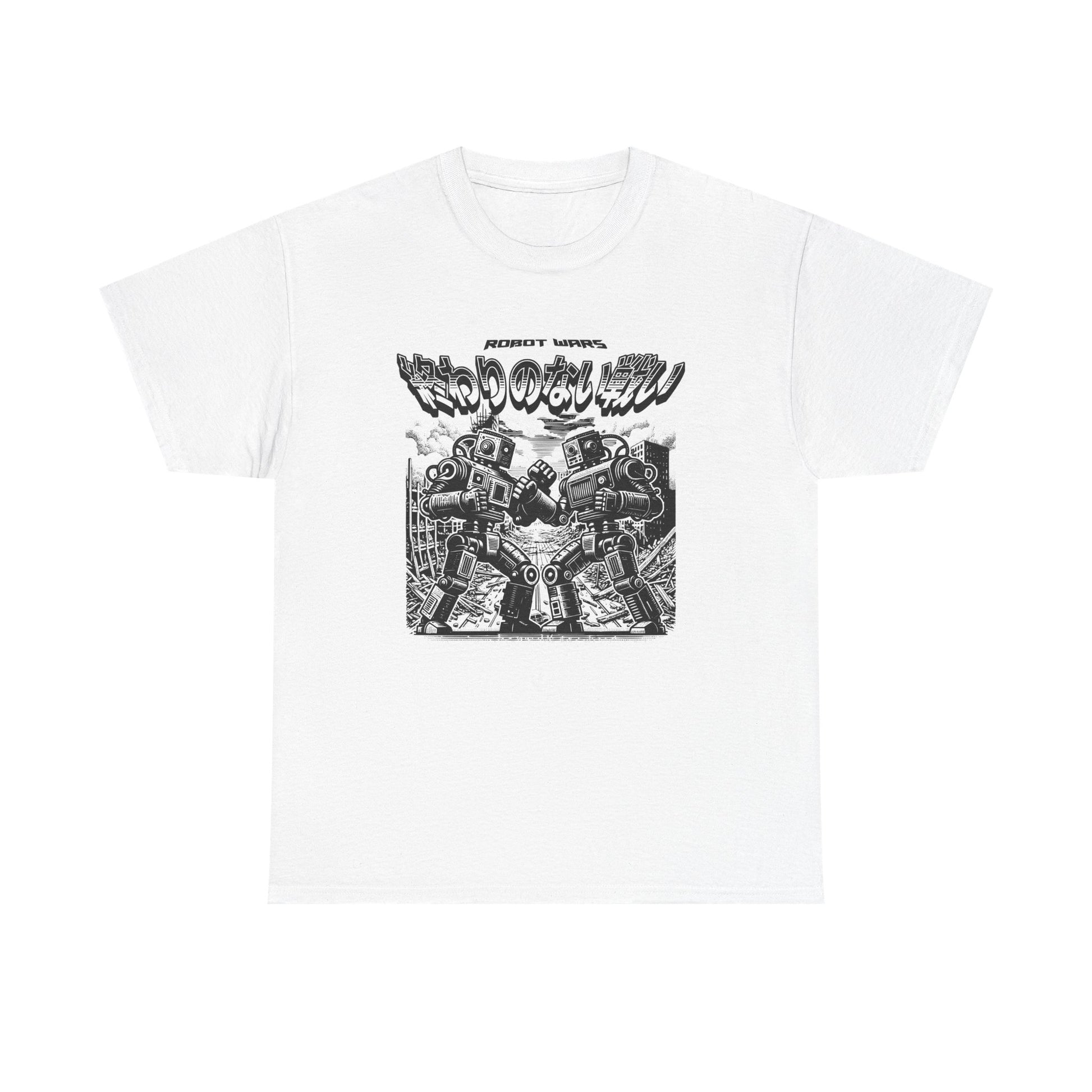 classic robot war science fiction shirt