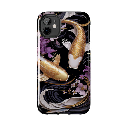 Graceful Flow: Koi Fish Inspired | Japanese Art Masterpiece iPhone Case