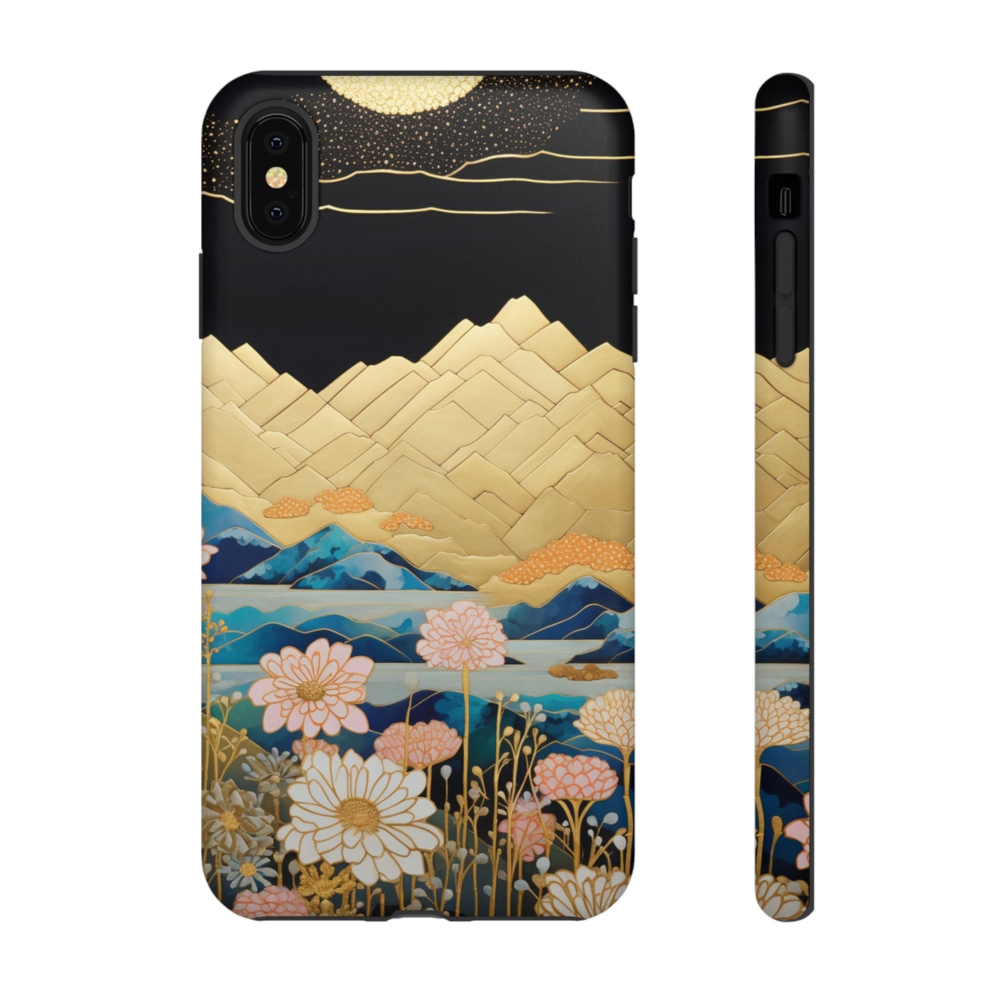 Chiyogami Floral Tough iPhone Case Galaxy S23 S22 S21 S20 Plus Ultra | Iphone 14 13 12 11 8 Pro Max Mini | Pixel 7 6 Pro 5 | Japanese Boho