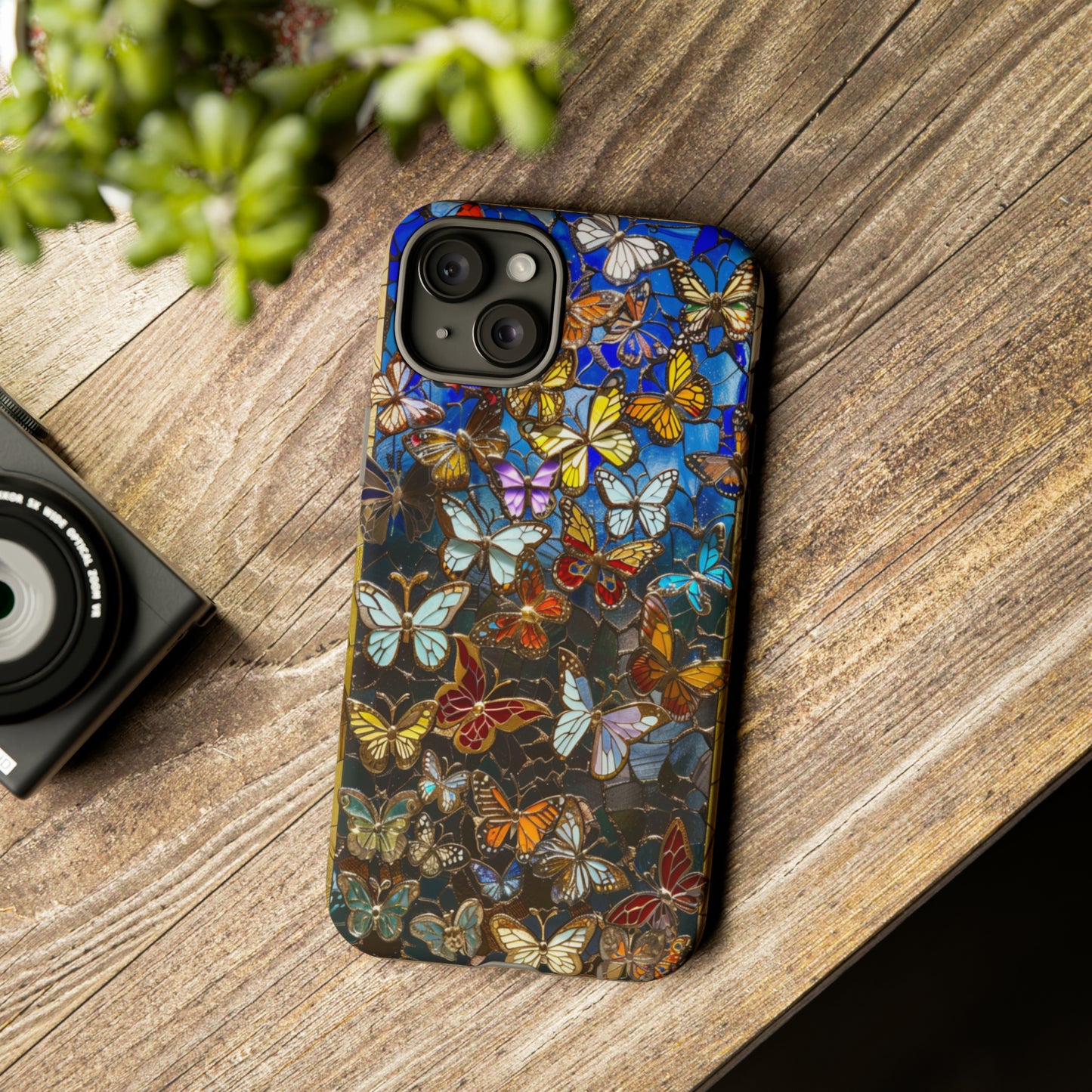 Butterfly Flower Garden Painting Phone Case