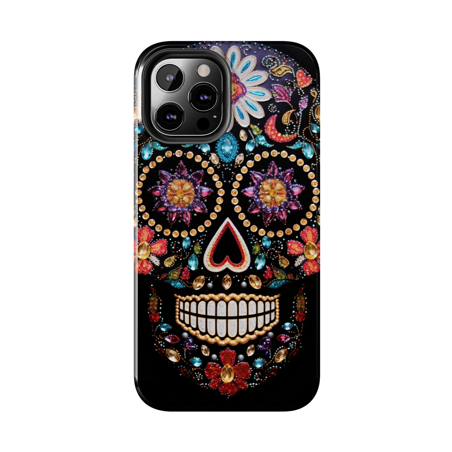 Sugar Skull iPhone Case | Dia de los Muertos Design for Apple iPhone | Halloween Aesthetic