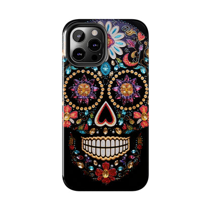 Sugar Skull iPhone Case | Dia de los Muertos Design for Apple iPhone | Halloween Aesthetic