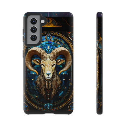 Aries Astrology Stained Glass Design Phone Case