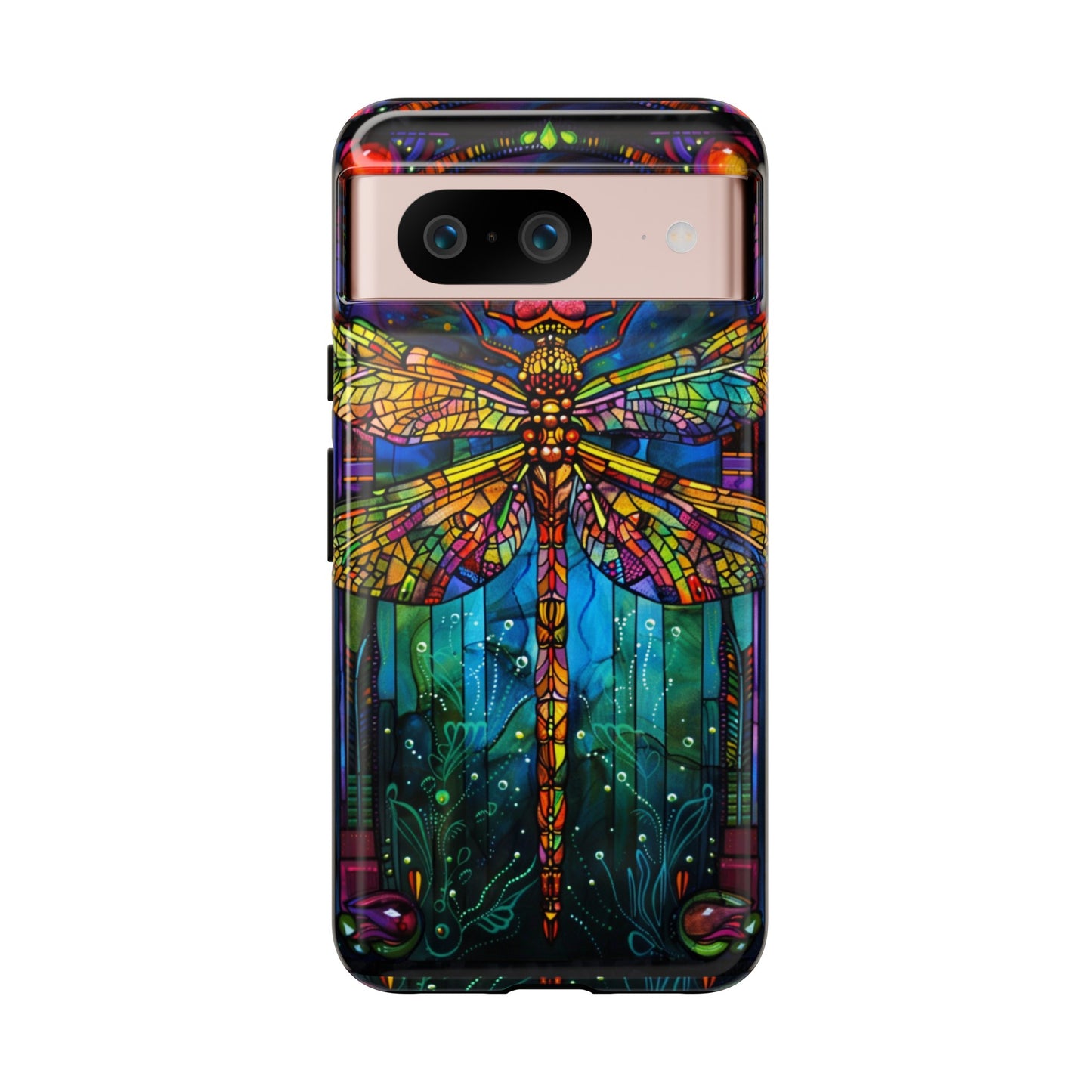 Art Deco Stained Glass Dragonfly Phone Cover