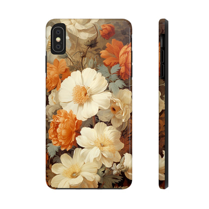 Vintage Floral Aesthetic Phone Tough Case Antique Print for iPhone 14 11 Pro 12 13 XR XS X 7+ 8 Boho Nature Flowers Cottage Core