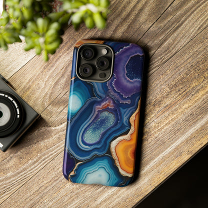 Agate Slice Geode Elegance: Natural Beauty Phone Case