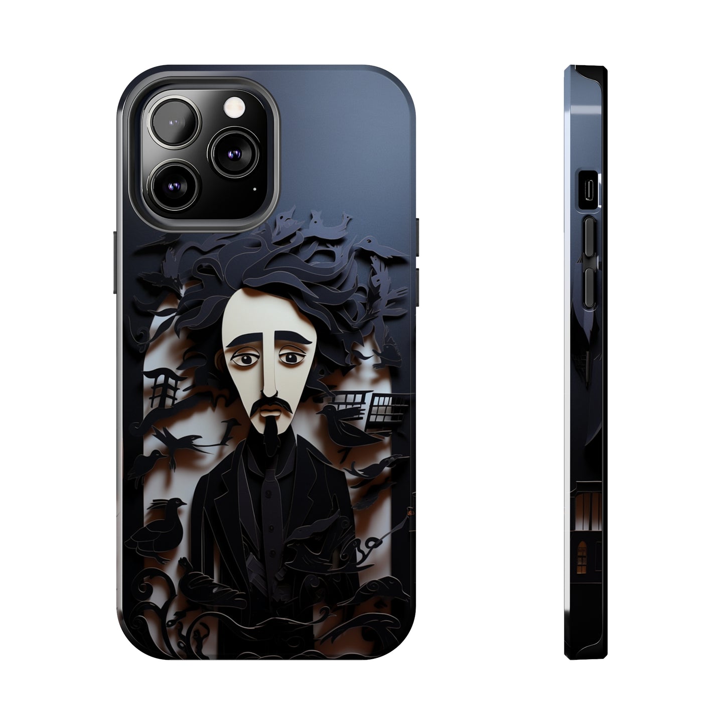 Gothic charm Edgar Allan Poe iPhone case