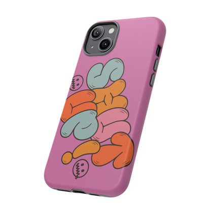 Shut Up Phone Case | Warm Retro Psychedelic Colors | For iPhone, Pixel, Samsung