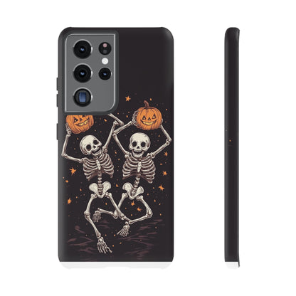 Dancing Skeletons with Jack-o'-Lanterns Phone Cover