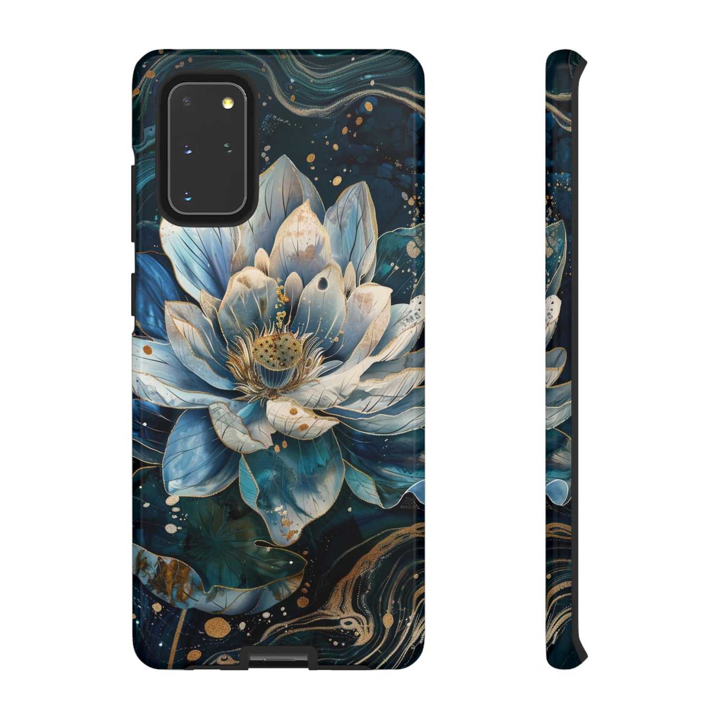 Zen Stained Glass Lotus Floral Design Phone Case