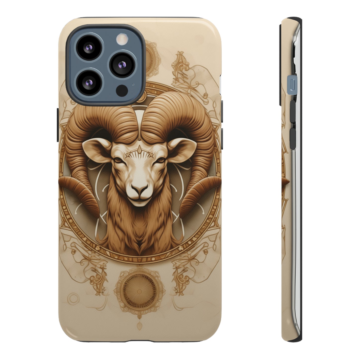 Aries Astrology Stained Glass Phone Case