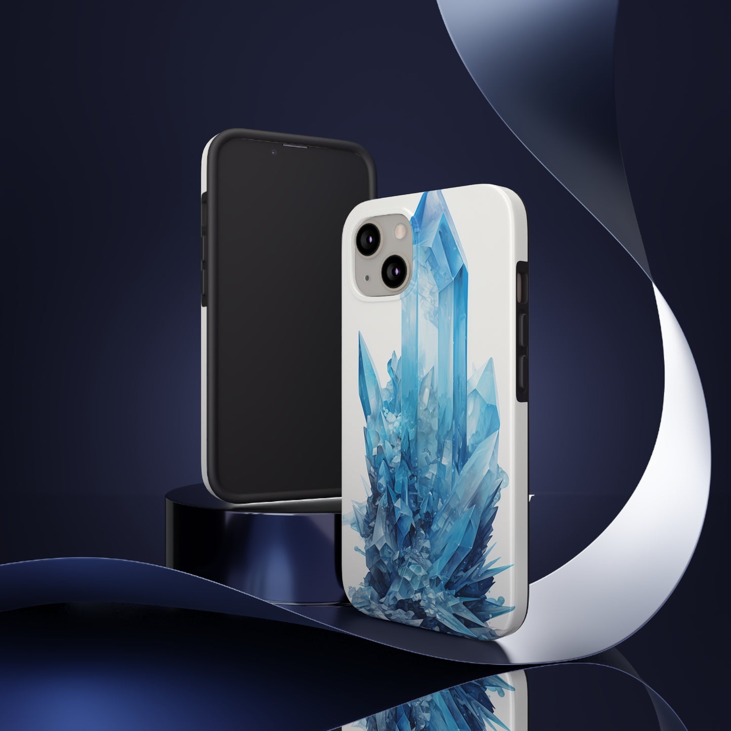 Healing Blue Crystal iPhone Case | Embrace Calmness and Serenity in a Stylish Package