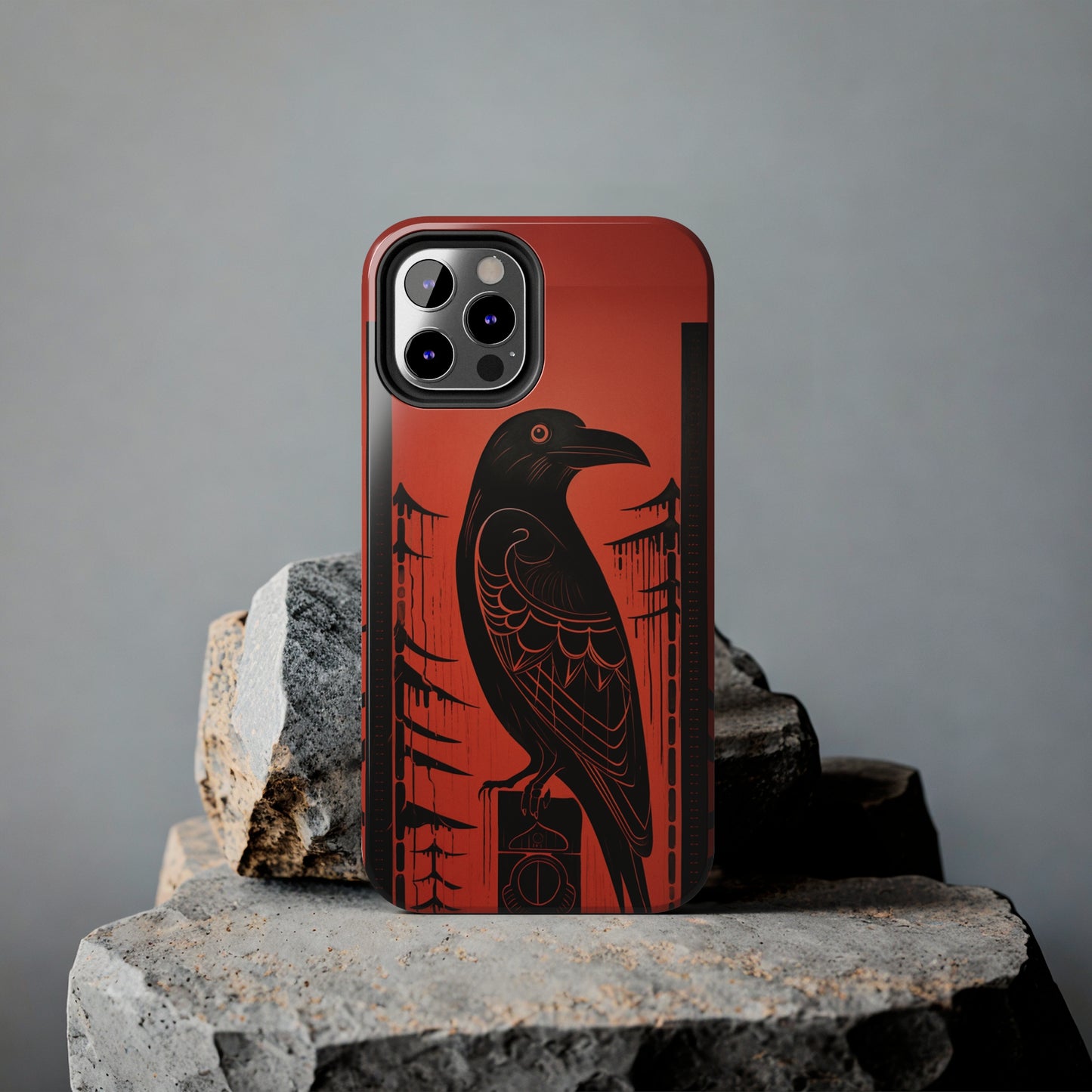 Mystic Totem: Northwest Native American Tribal Raven | Cultural Heritage iPhone Case