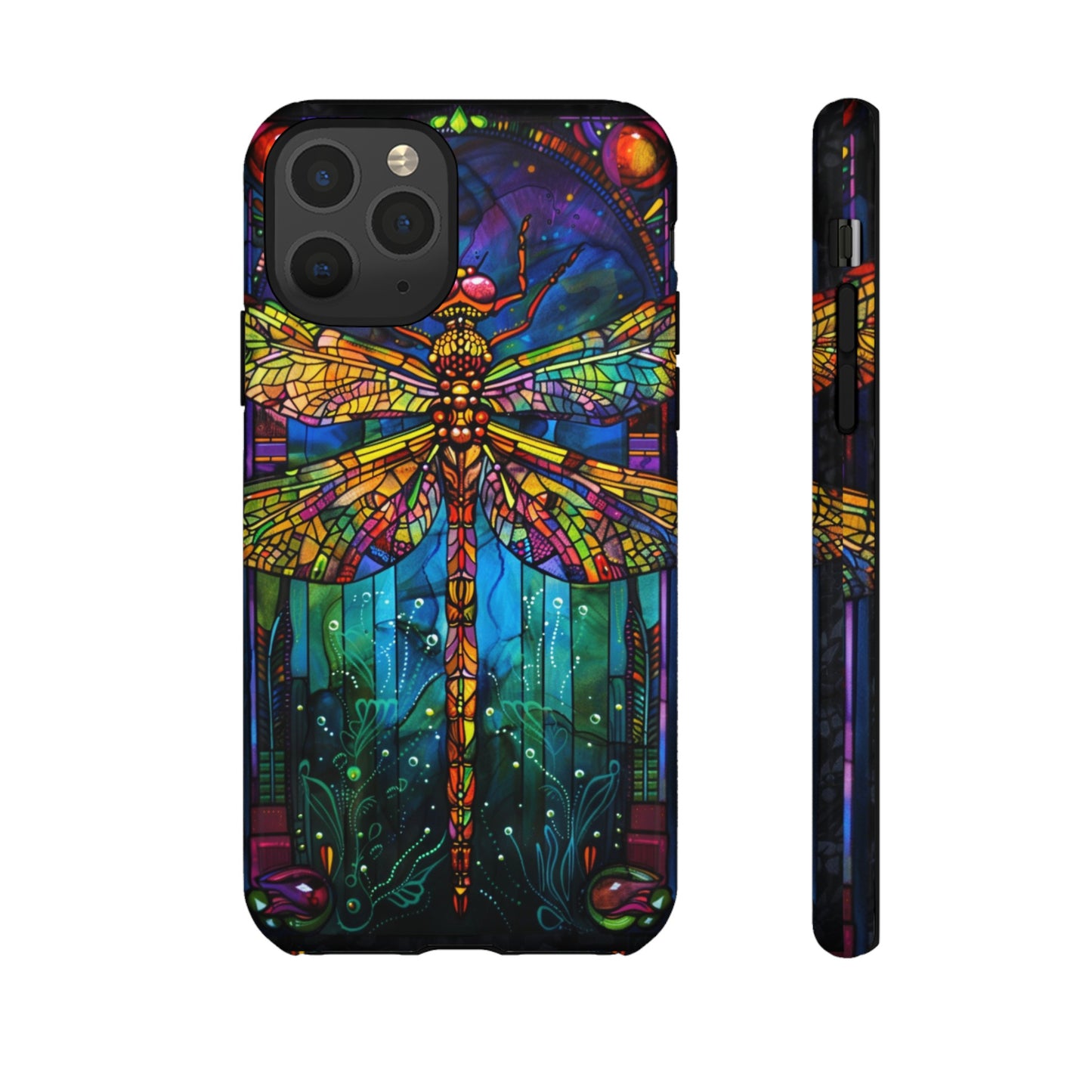 Art Deco Stained Glass Dragonfly Phone Cover