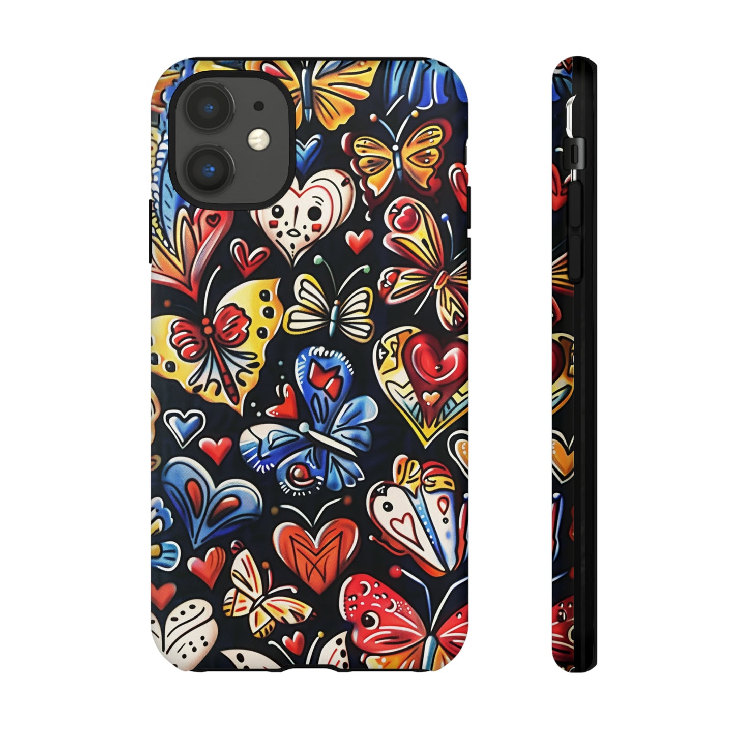 Butterfly Magic Hearts Phone Case