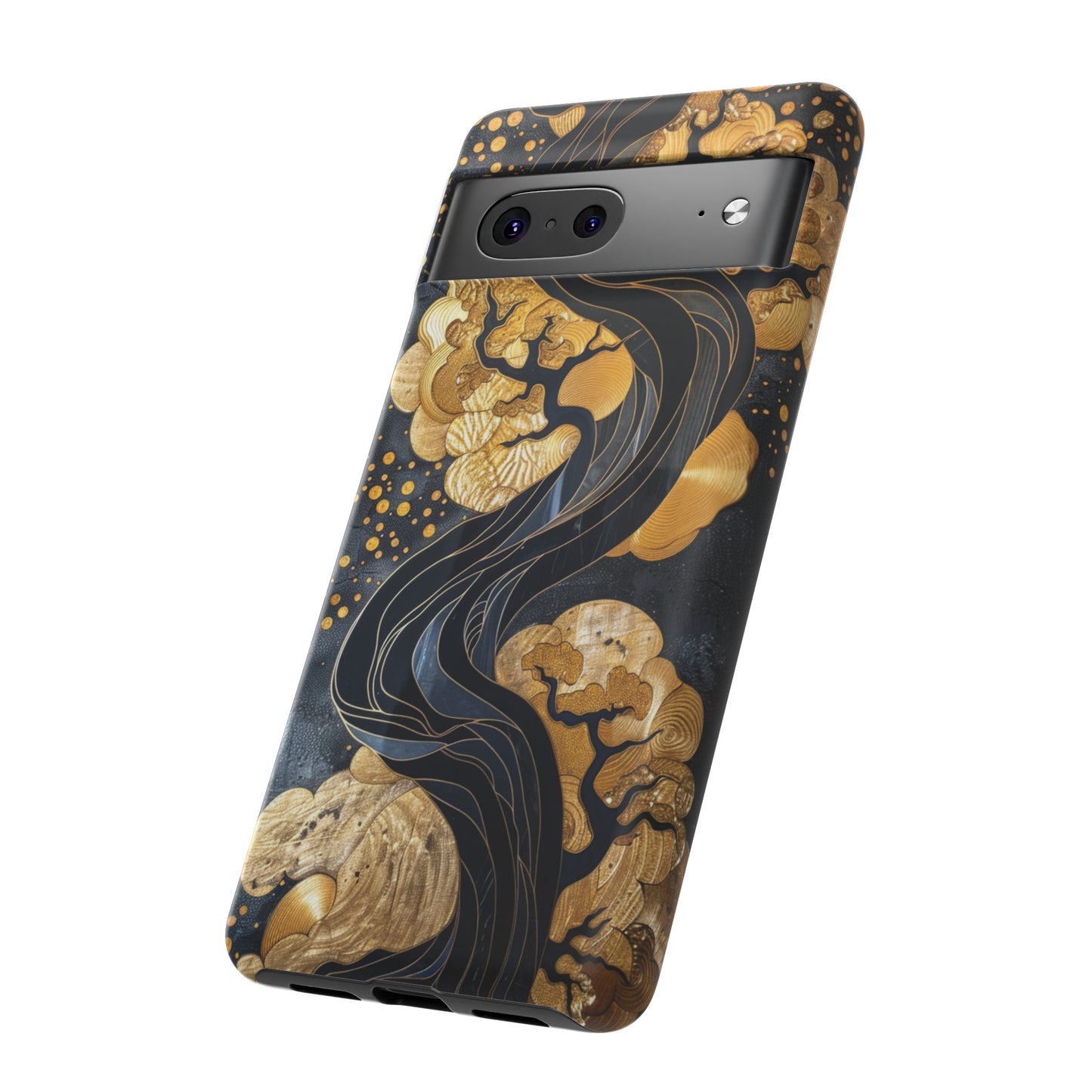 Gold and Silver Tree of Life Design Phone Case