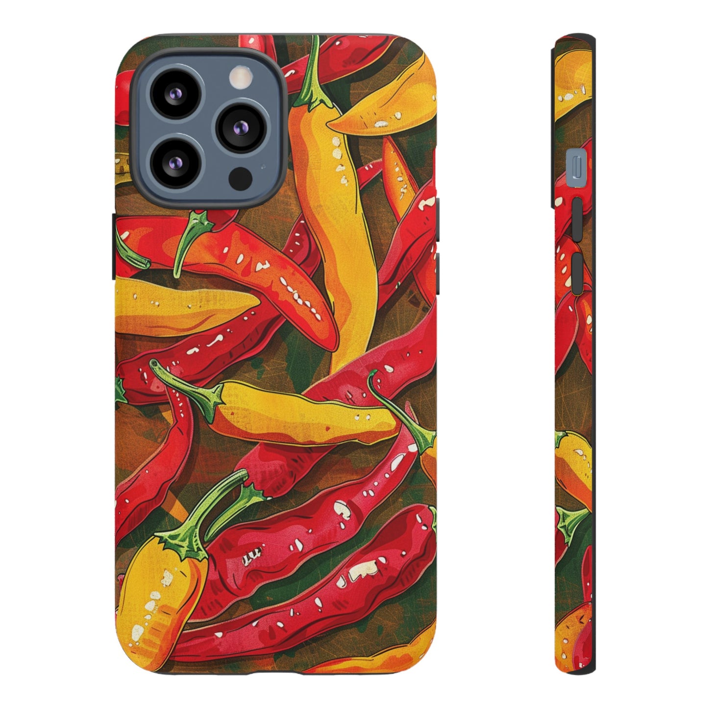 Yellow and Red Chili Peppers Phone Case