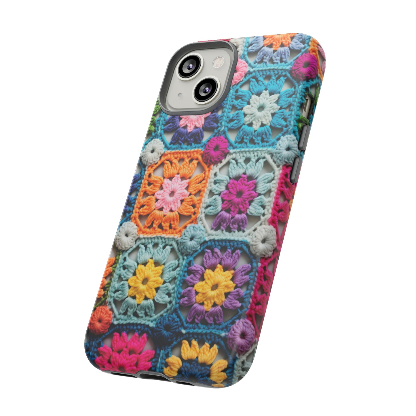 Vintage Crochet Blanket Look Phone Case