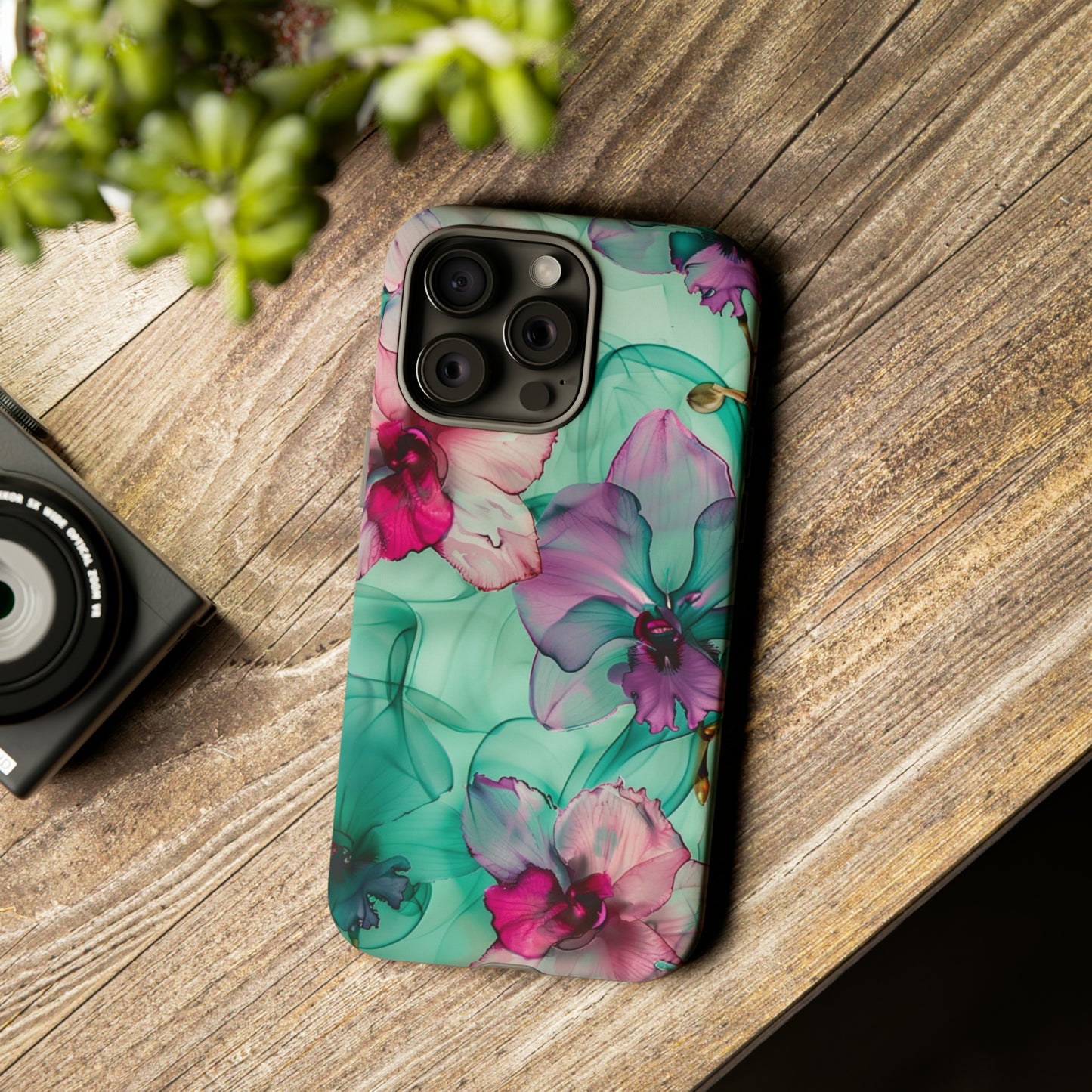 Watercolor Floral Orchids Phone Case