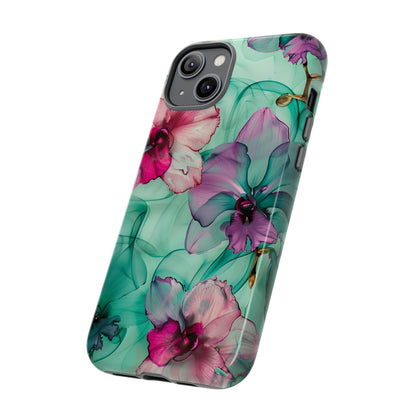 Watercolor Floral Orchids Phone Case