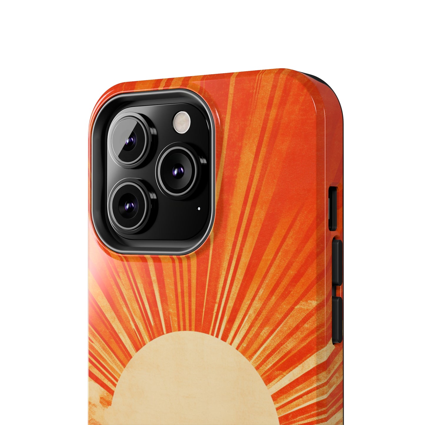 Retro Abstract Sunburst iPhone Case | Embrace the Nostalgic Charm of Artistic Rays