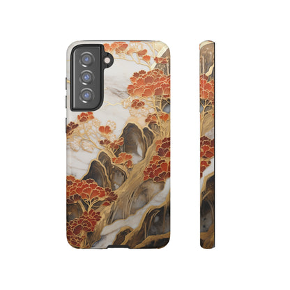 Chiyogami Floral Tough iPhone Case Galaxy S23 S22 S21 S20 Plus Ultra | Iphone 14 13 12 11 8 Pro Max Mini | Pixel 7 6 Pro 5 | Japanese Boho